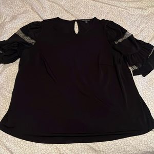 Adriana Papell black blouse
